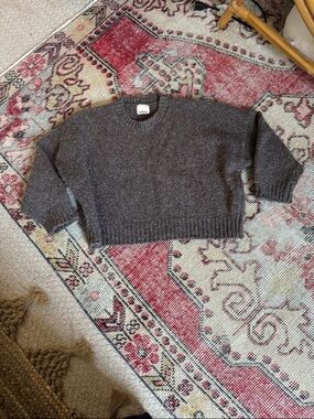 Babaa Cropped Knit wool Sweater